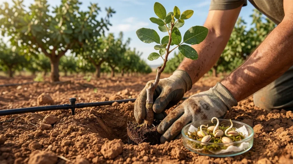 Como se planta el pistacho
